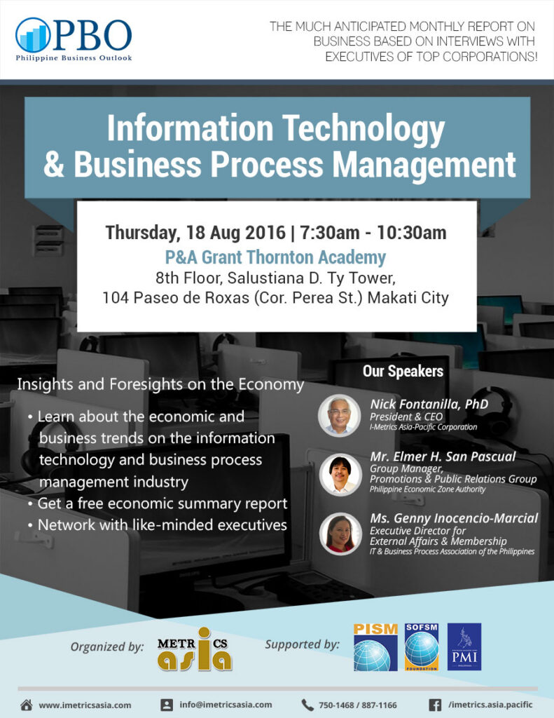 PBO August 2016 - Information Technology & Business Process Management